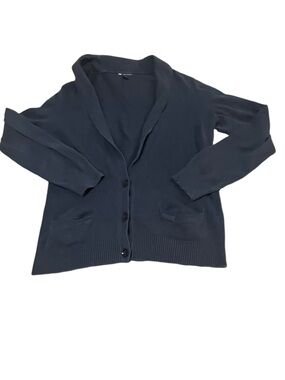 Gap Cashmere Blend Shawl Collar Cardigan - Navy Blue - Size M